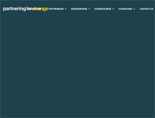 Tablet Screenshot of partnering-for-change.org